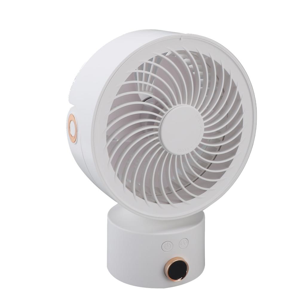Circulator Desk Fan Battery Operated Portable USB Rechargeable Oscillating Table Fan with 4H Timer for Home Travel Camping