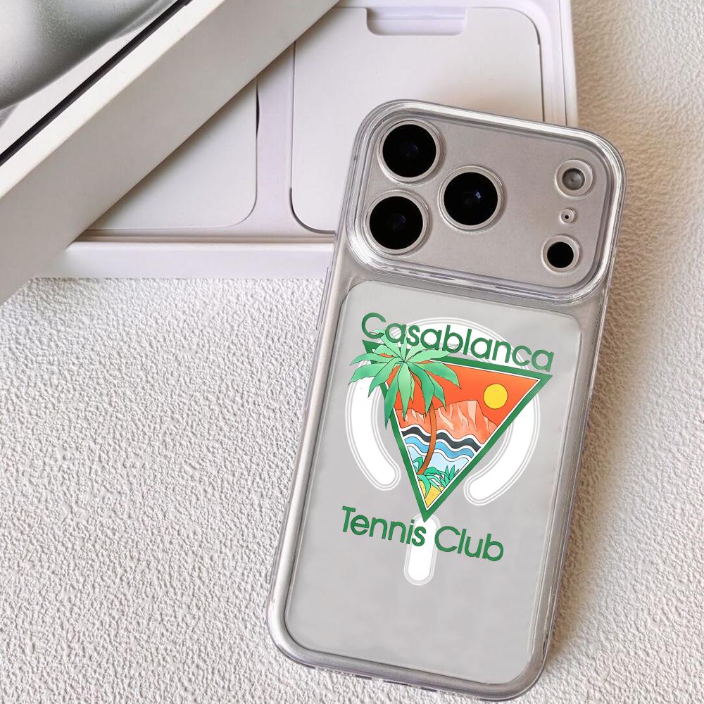 Casablanca Art Handyhülle Für iPhone 17 16 15 14 13 12 Pro Max Plus Mit Magnetischer Kristallklare Hülle Kabelloses Laden
