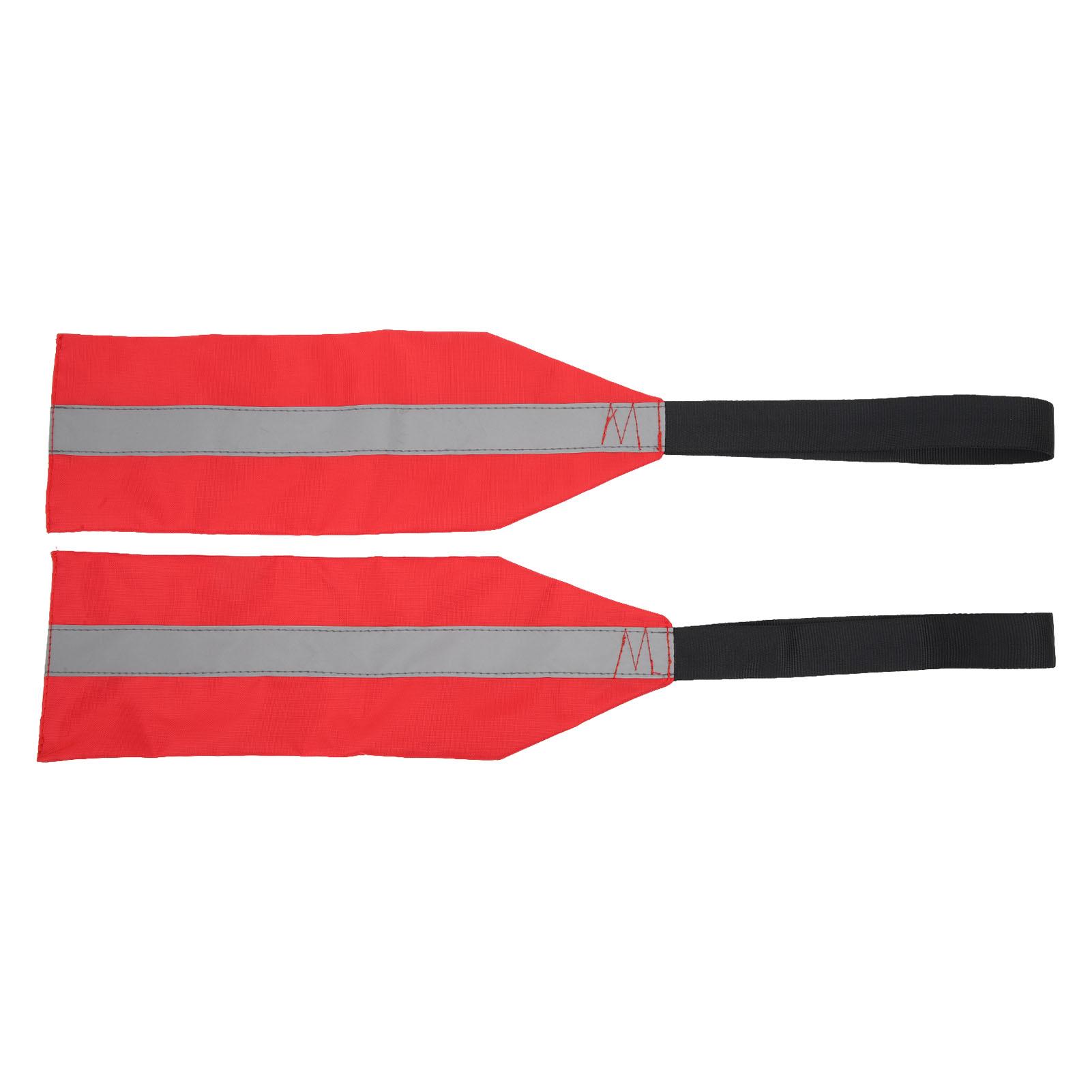 

2 шт. флаг безопасности для каяка, каноэ, красный предупреждающий флаг с тесьмой для буксировки каноэ, грузовика