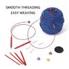 13Pairs of Aluminum Circular Knitting Needle Interchangeable Circular Knitting Needle Set for Knitting Sweater Sock