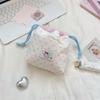 Ladies' Cosmetic Bag Cute Lace Korean High-Quality Luxury Brand Coin Purse Toiletries Bag Kawaii Drawstring Y2K Storage Bag