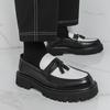 Glossy Fashion Platform Loafers Men's Korean Version Glossy Heightening Leather Shoes British Business Fringed Men's Shoes