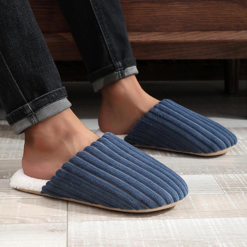 2024 Soft Sole Indoor Cotton Slippers - Lightweight, Silent, Couple's Home Shoes