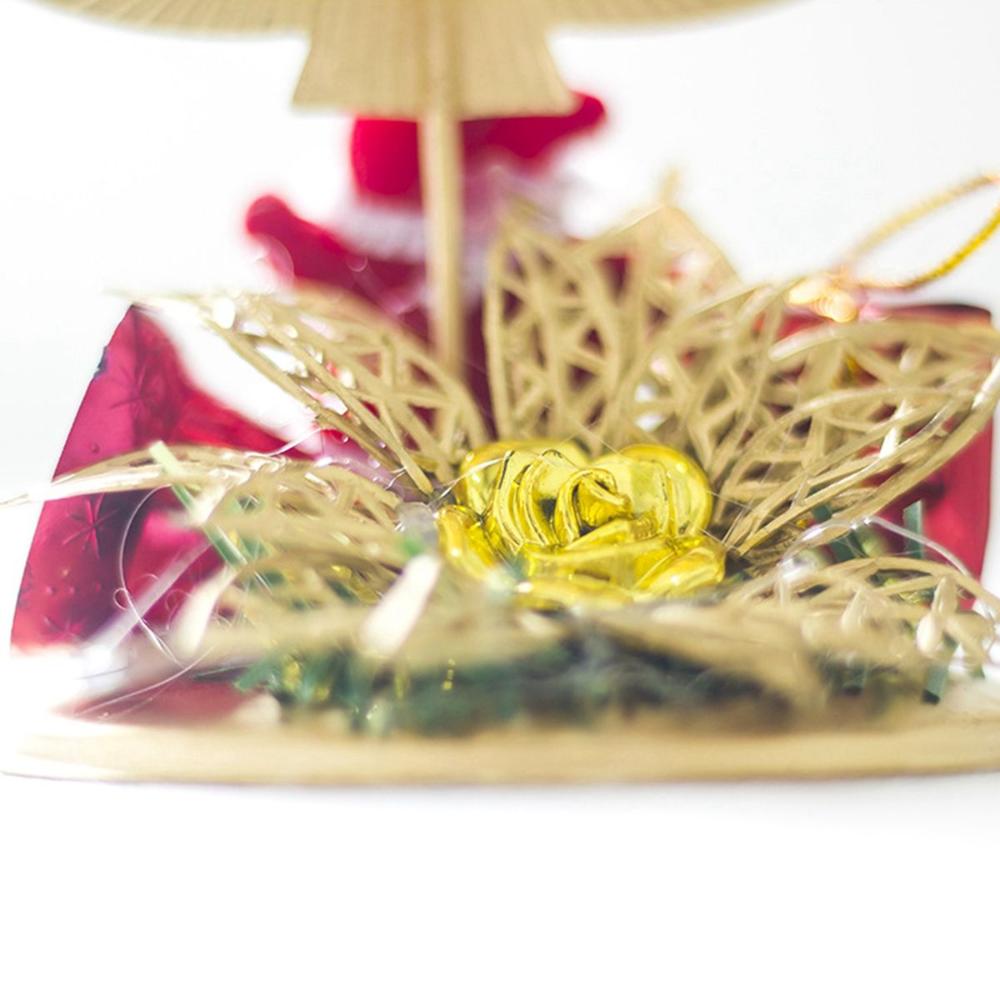 Metal Snowflake Santa Claus Candlestick Stand Candle Holder Christmas Ornament Candle Pillar