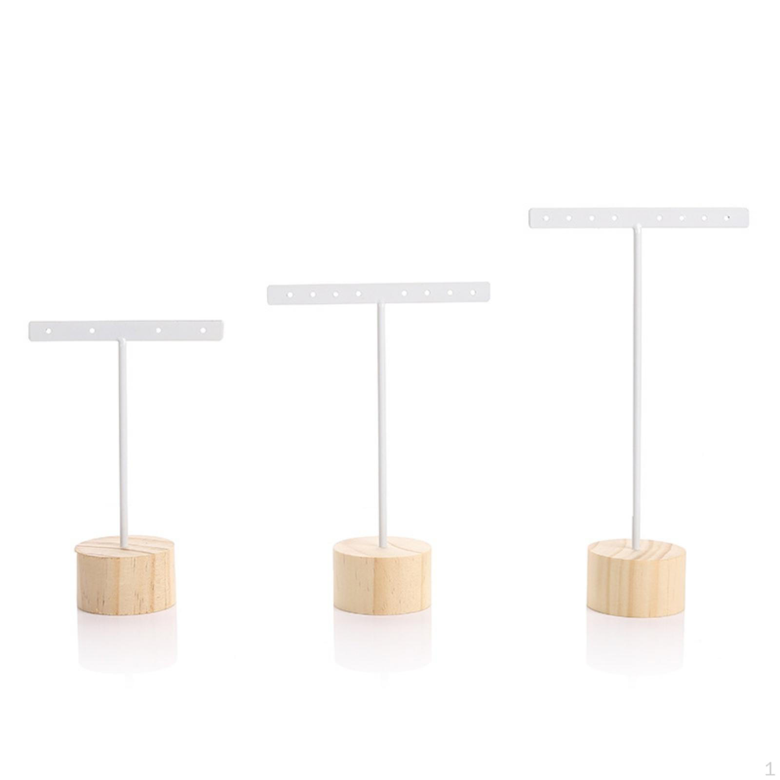 BarShaped Earring Stand Tabletop Holder Minimalist Jewelry Display for