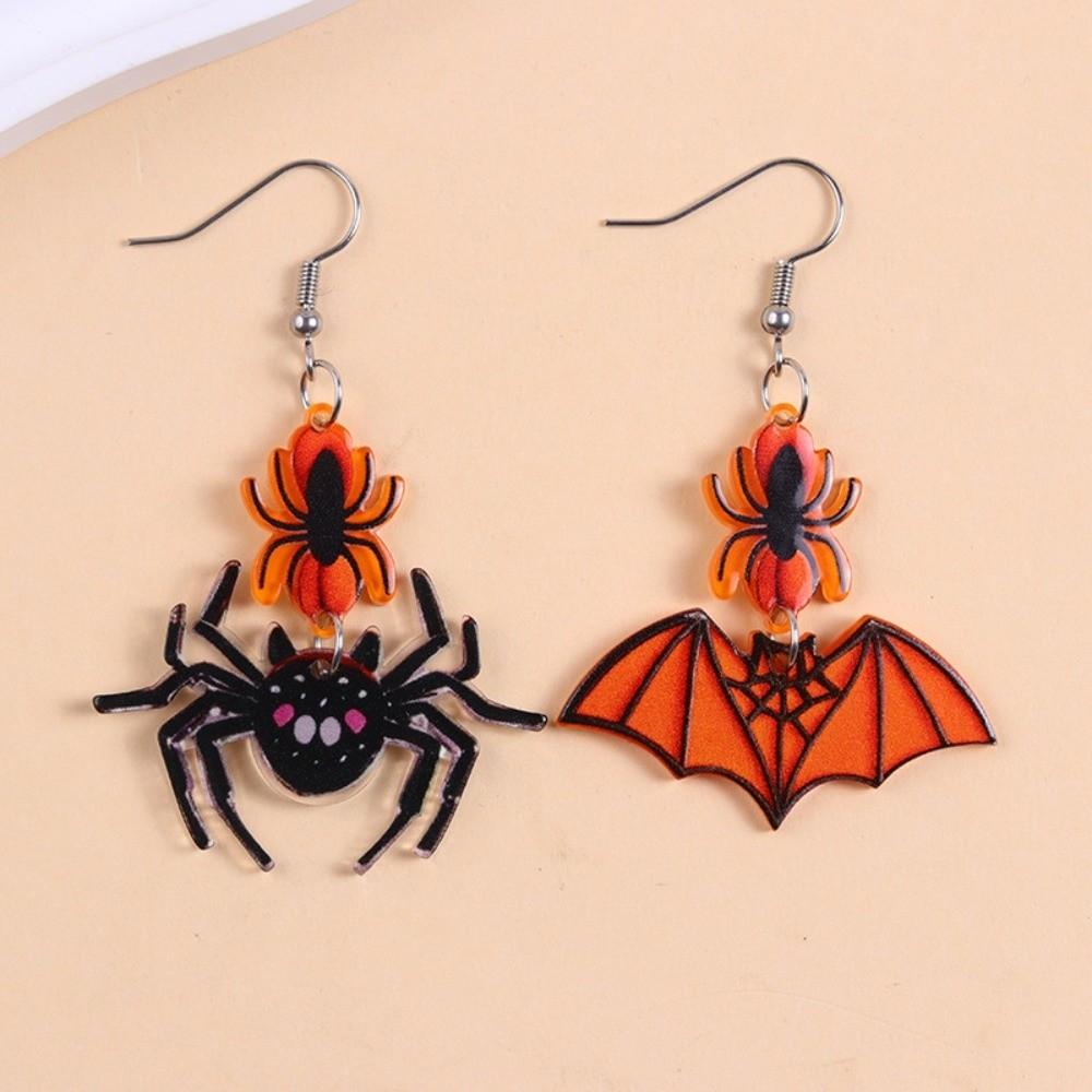 Spider Cute Ghost Ear Studs Heart Pumpkin Dangle Earrings Fashion Halloween Earrings Party
