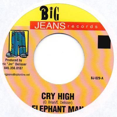 

7inch Record ELEPHANT MAN - Cry High BJ029 Big Jeans Recor Jamaica Reggae, Ska & Dub Used