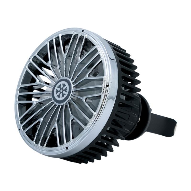 

Car Fan USB Fan for Car Vent Powerful 3 Speed Car Cooling Clip Fan with LED Light 360 Rotatable Portable Fan
