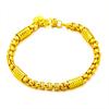 Women's Corn Fashion Thin Bracelet 24K Gold AU999 - Traditional Craft, 3D Corn Pattern, Non-constricting Chain,for Dress Outfits