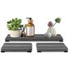 3Pcs Water Absorbing Stone Tray Stripe Design Quick Drying Sink Drain