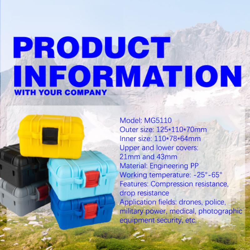 Plastic Small Tool Box Waterproof Case Storage Boxes Safety Toolbox For Mechanics Suitcase Organizer Hard Case Outdoor Portable