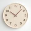 Japan Style Noiseless Wooden Wall Clock Simple Retro Decorative Timepiece for Living Room Home Decor Brief Wood Watch