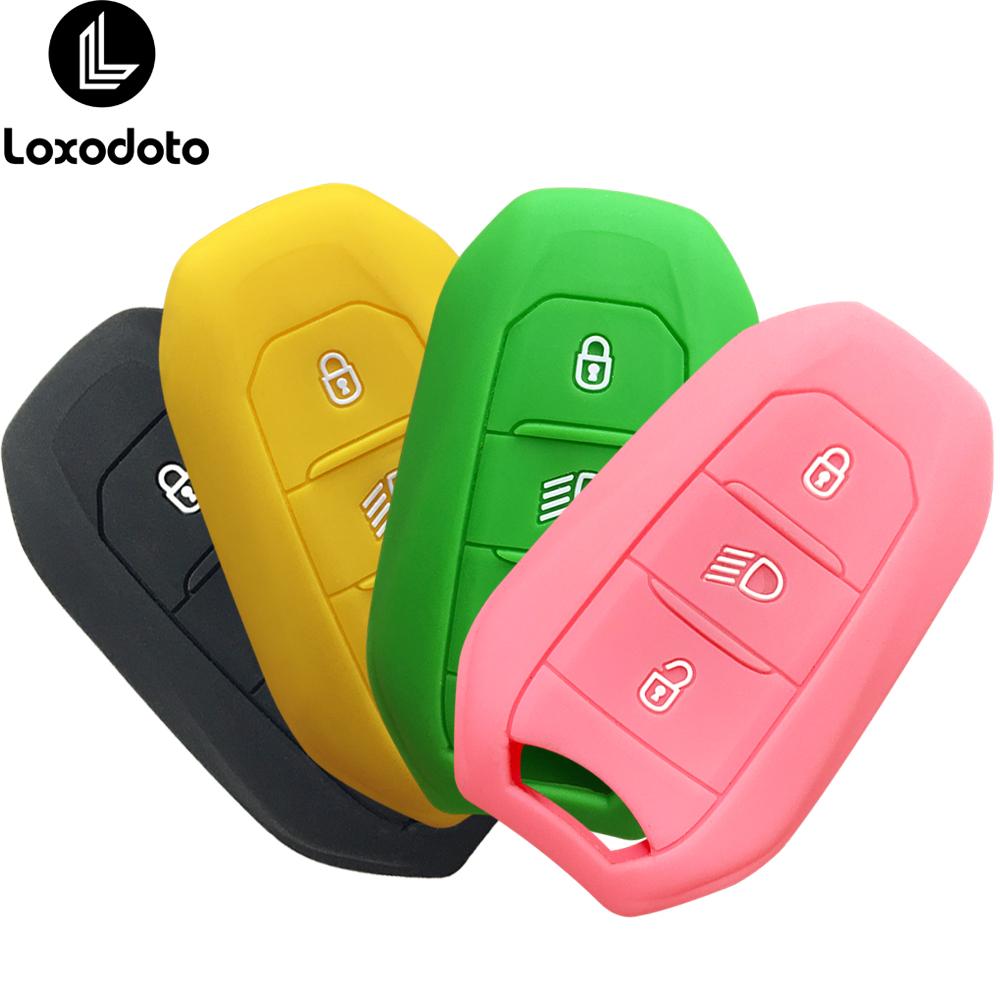 silicone car accessories key chain cover case for citroen C4 c3 C5 C6 DS3 DS5 DS6 for peugeot 508 2008 3008 308 e-208 2021 2022