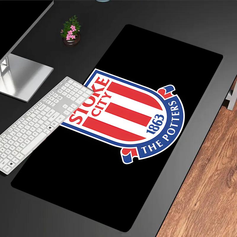 Stoke Football Club Mouse Pad, Rubber Base, Mouse Pad for Gamers and Office Use, Gaming Desk , Easy To Clean Mat Christmas fan gifts