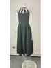 2026 Spring Elegant Spaghetti Strap Backless Dress - European & American Fashion