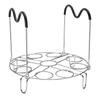 Egg Steamer Rack Stainless Steel Trivet Stackable Egg Steamer Rack With Silicone Handle Double Layers Steamer Cooking Tool