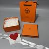 Hermes Red Envelope Orange Set: Valentine's Gift Bag with Perfume and Lipstick In a Stylish Packaging Box