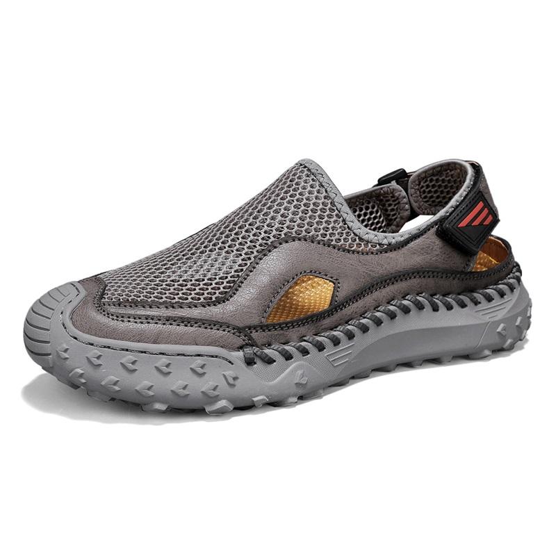 Herren Atmungsaktive Sportsandalen Lässige Wanderschuhe Outdoor-Abenteuersandalen Sommer Trekkingschuhe Handgefertigte Herrensandalen