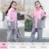Kinder 2023 Regenmantel & Hose Set für Jungen & Mädchen - Vollständiger Regenschutz-Poncho für die Schule