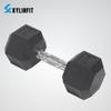 Qijun Hexagonal PU Anti-Roll Dumbbell