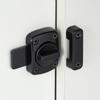 Rotate Bolt Door Lock Latch Black Gate Latches Portable Zinc Alloy Latch  Worker