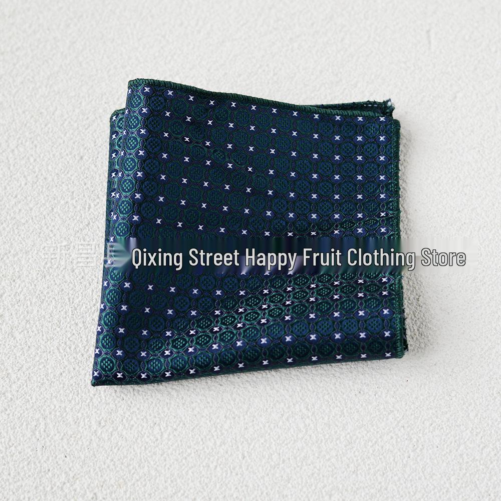 Britischer Retro-Blumen-Einstecktuch: Herren Business-Anzugtaschentuch im koreanischen Stil Formale Kleidung Accessoire