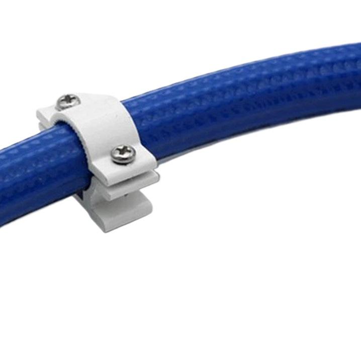 1216 Aluminum-Plastic Water Pipe Clamp - Wall-Mounted Fixing Clip for Bathroom Accessories, Hot Selling, 14mm