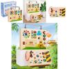 Hölzernes Switch-Spielbrett Kinder-Puzzle-Spielzeugset Mit LED-Leuchten Für Frühe Kindheit Lernen Und Entwicklung