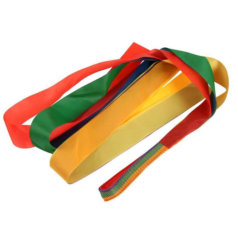 12Pcs Rainbow Dance Ribbon Streamers For Kids Gymnastics Party Favors Tactile Development Toy Sets Juegos Para Fiestas De Niños