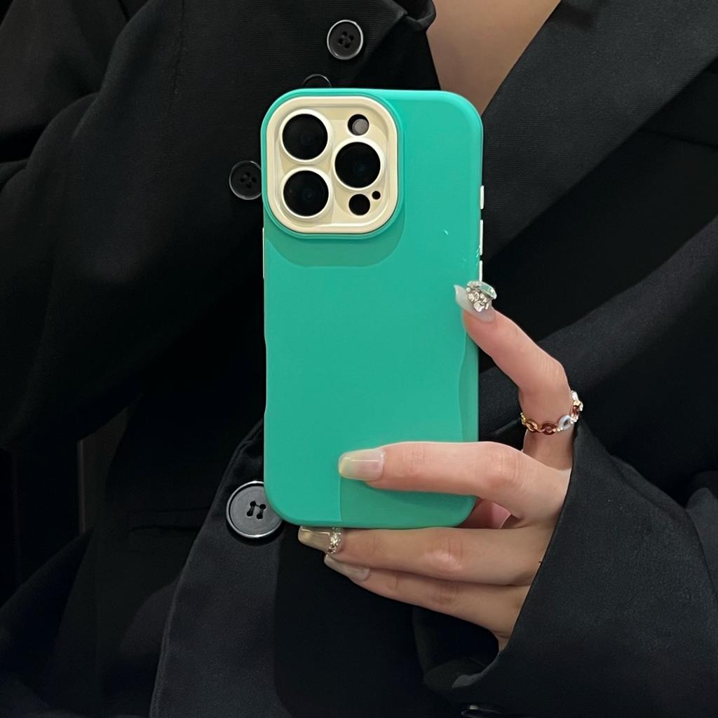 Large Window Hit Color Lens Protect Case for iPhone 17 Air 16 15 14 Plus 13 12 11 Pro Max Silicone Soft Matte Phone Cover