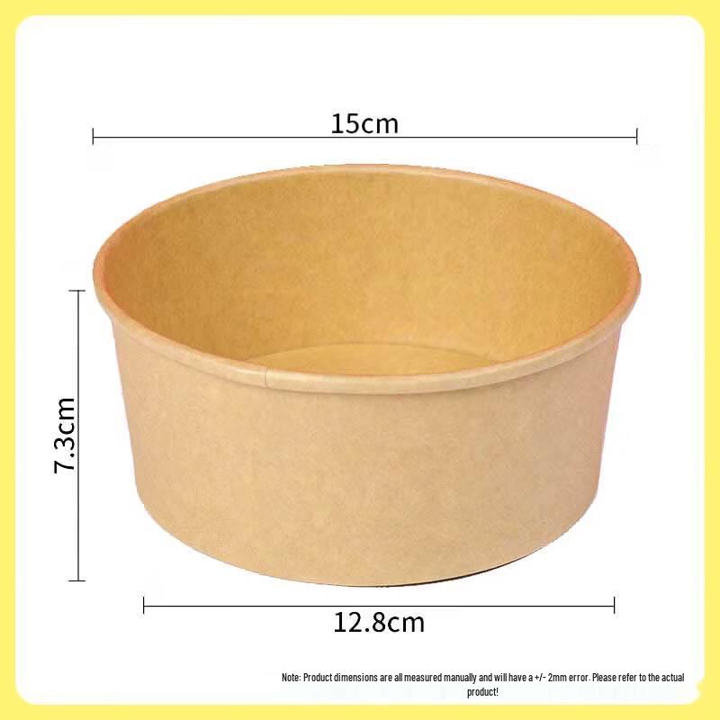 Binfu Disposable Kraft Paper Takeaway Food Containers