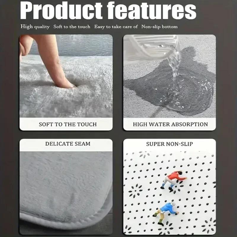 Christmas-Themed Carpet, Winter Snowman Floor Mat For Indoor And Outdoor Entrance, Home Decoration Accessory