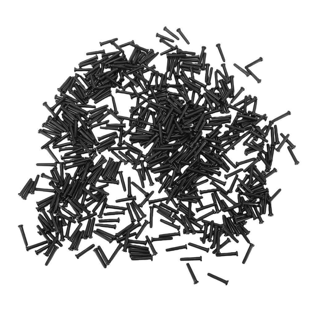 Badminton Ösen Set Nylon 2.1x13mm Badminton Schläger Ösen Schutz Saitenbesaitungs Werkzeug für Ersatz Reparatur Schwarz