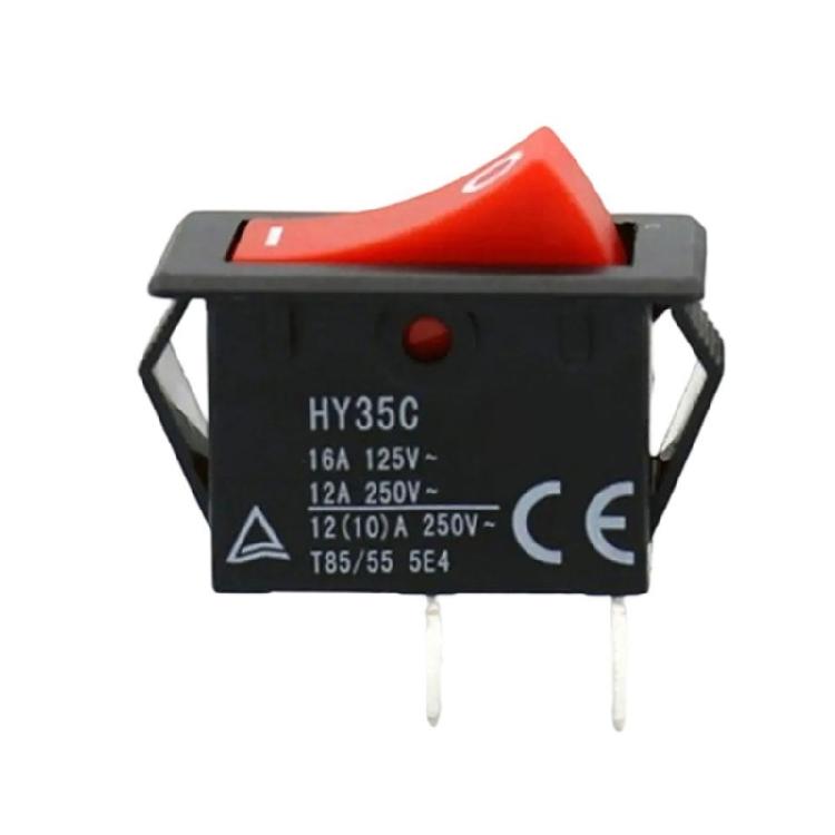 Multipurpose IP54 Rate HY35C Rocker Switches 2 Pins ON OFF 125V 16A 250V 12A for Diverse Electrical Applications