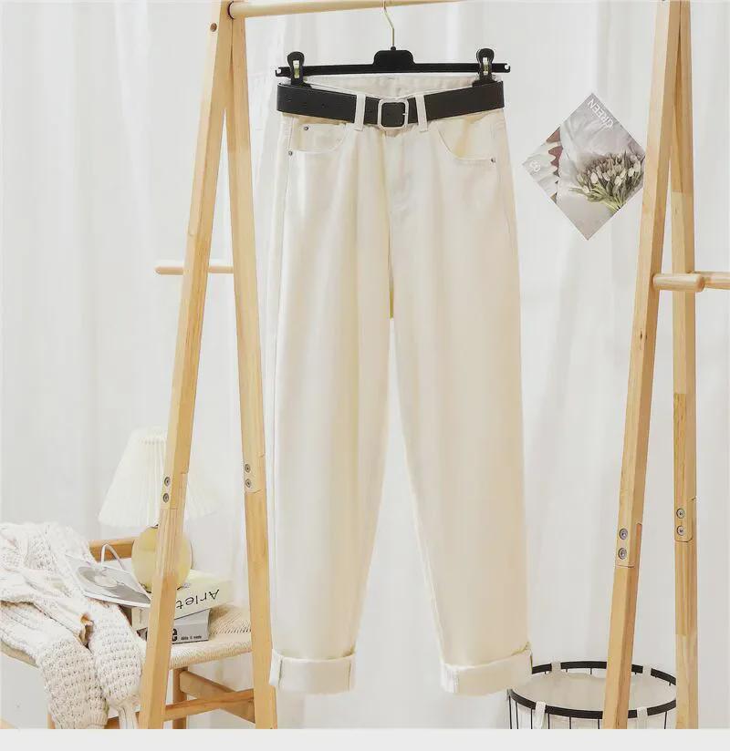 Dámské teplé sametové mrkvové džíny s vysokým pasem - Volné, všestranné a módní kalhoty s rovnými nohavicemi