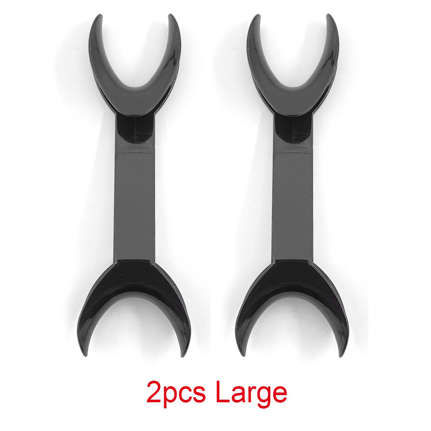 

2Pcs Wellck Black Double Head Lip Retractor Dental Intraoral Lip Cheek Retractor Dental Orthodontic Mouth Opener Dentist Tools