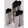 Takamori Stainless Steel Cake Cutter, 3-Piece Set, Made In Japan, Morning Glory Design, for Commercial and Home Use, Japanese Cuisine, Confectionery,