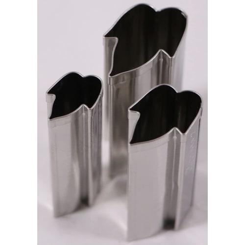 Takamori Stainless Steel Cake Cutter, 3-Piece Set, Made In Japan, Morning Glory Design, for Commercial and Home Use, Japanese Cuisine, Confectionery,