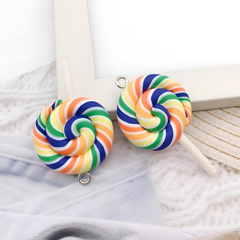 Bear Candy Resin Lollipop Pendant: Mix 32 DIY Jewelry & Toy Accessories Lucky Bag for Kids