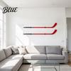 Hockey Stick Accessories 2PCS Acrylic Wall Mount Rack Space Saving Horizontal Display Case Holder Stable Rack with Protective Padding for