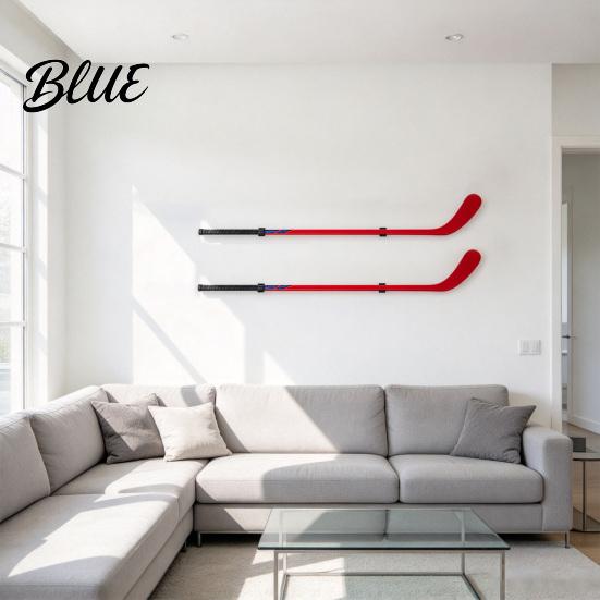 Hockey Stick Accessories 2PCS Acrylic Wall Mount Rack Space Saving Horizontal Display Case Holder Stable Rack with Protective Padding for