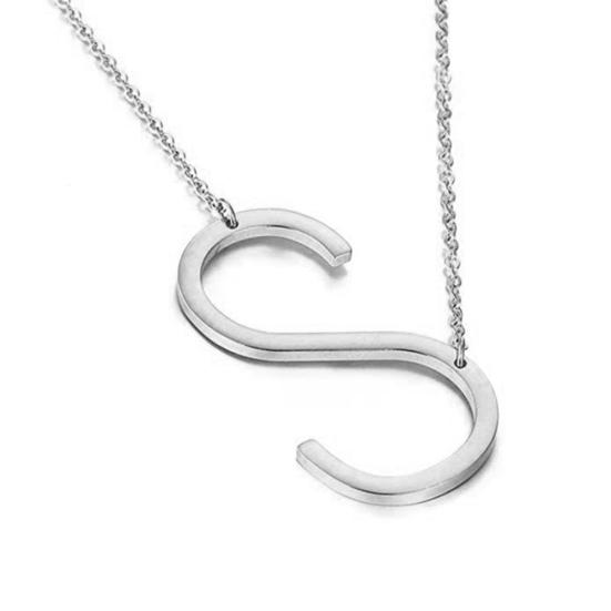 Women 26 English Letter Pendant Chain Necklace Choker Party Jewelry Gift