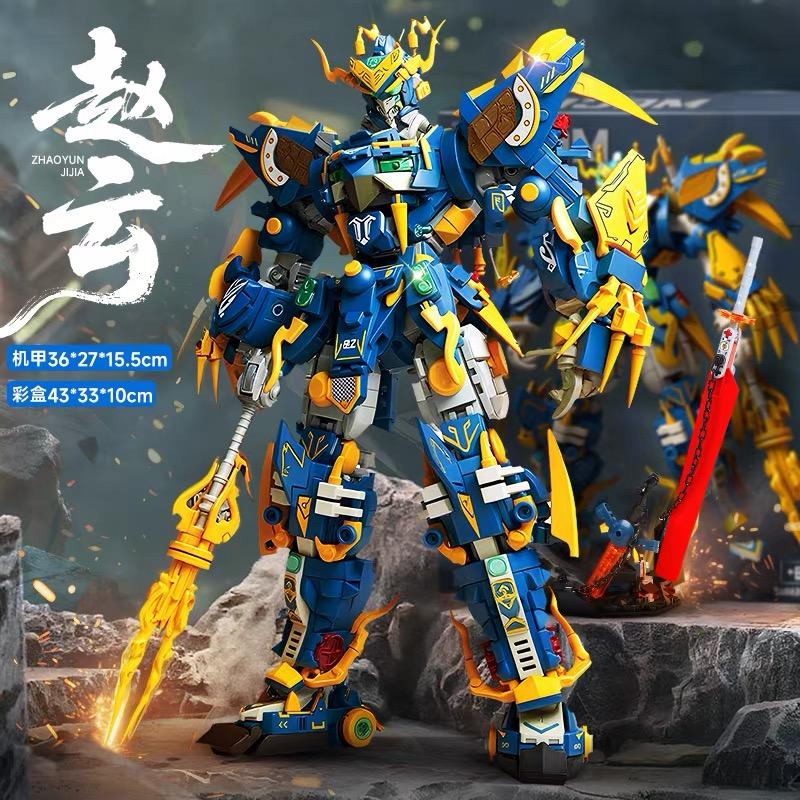 Giant Super Hero Green Dragon Mecha Warrior Robot Building Blocks Set Kids Christmas Birthday Gift Boys Girls Building Toys