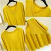 Dress Vneck Casual Summer Modal Short Sleeves Plus Size Fullskirted Dresses Loose Long Sleepdress