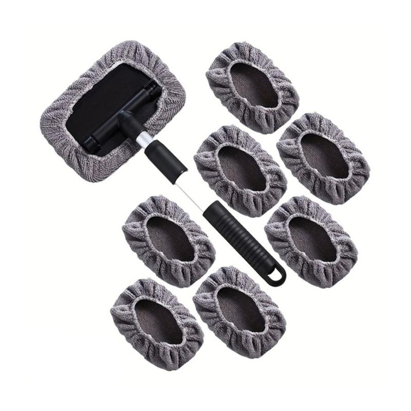 Fiber Plastic Car Glass Scraper Compact Design Easy Storage Space Saving Nonslip Handle For Taxi Drivers And Long Trip