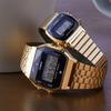Casio VINTAGE Series-L Digital Display STANDARD LCD Square Dial Waterproof Sports Quartz Watch Quartz Movement Stainless Steel Strap LA670WGAD-1