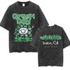 New Arrival Mens Clothes Tee Shirt Homme Graphic TShirts Men Tshirt for Men Ropa Hombre Washed Vintage Punk Band Green Day