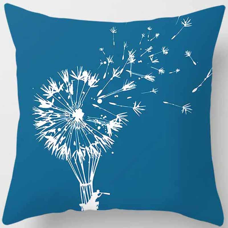 Auto Sofa Kissenbezug mit Löwenzahn-Druck Quadratischer Kissenbezug