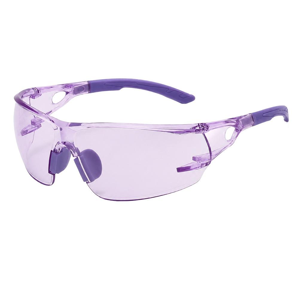 Colorful Work Goggles Transparent Anti-Fog Goggles Simple Safety Glasses for Work/Lab/Cycling