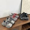Youth Style Shoes Kids Breathable Mesh Sneakers Boys Girls Casual Dad Shoes With